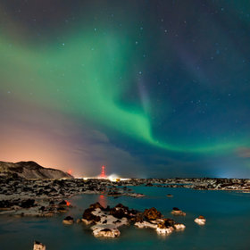 Aurora Borealis - Blue Lagoon by Arnold van Wijk (arnold_w)) on 500px.com