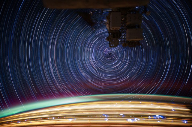 ISS Star Trails