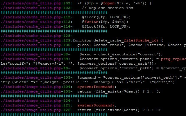 Auditer son code PHP à la recherche de failles de sécurité http://www.korben.info/wp-content/uploads/justanotherhacker.com//graudit-1.1-screenshot.jpg