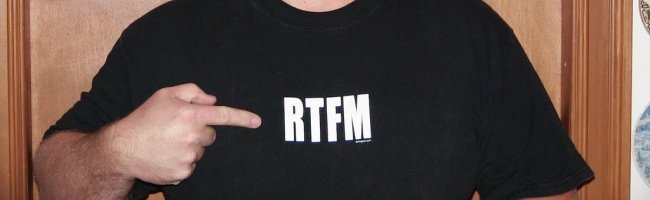 RTFM RTFM Bonne fête aux Sysadmin !